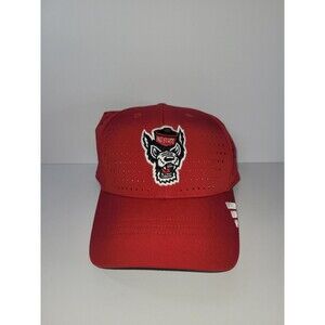 NC State Wolfpack Hat Cap Strap Back NCAA Basketball Baseball Mesh Mens Adidas